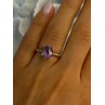 925 Sterling Silver Amethyst Ring Size 6.5
