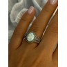 Jwbr 925 Sterling Silver Opal & Beryl Ring Size 7