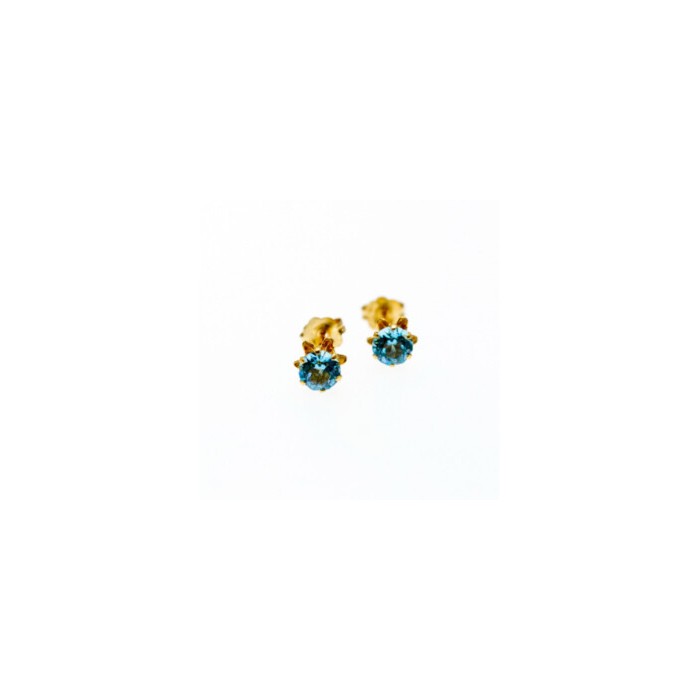 14K YELLOW GOLD TOPAZ EARRINGS