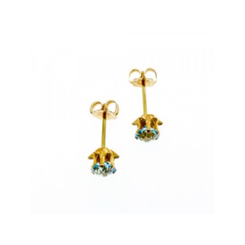 14K YELLOW GOLD TOPAZ EARRINGS