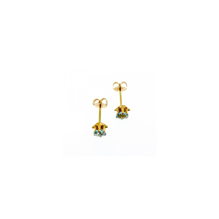 14K YELLOW GOLD TOPAZ EARRINGS