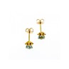 14K YELLOW GOLD TOPAZ EARRINGS