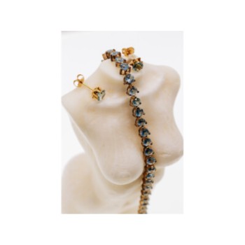 14K YELLOW GOLD TOPAZ EARRINGS