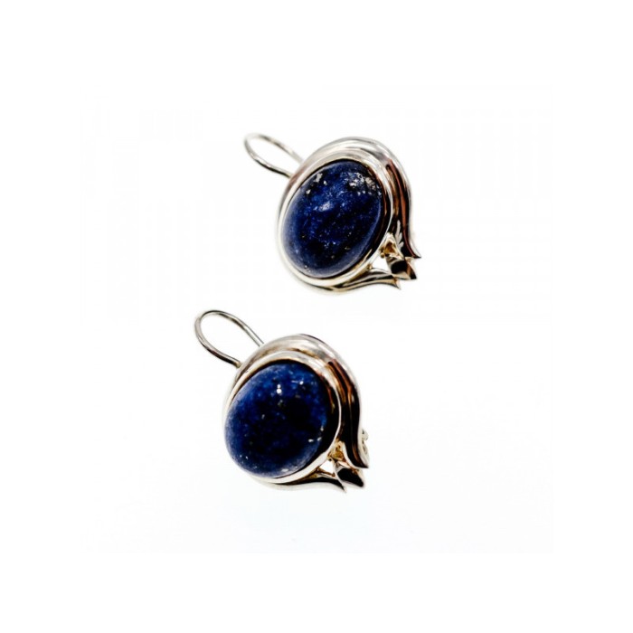 925 Sterling Silver Sodalite Earrings
