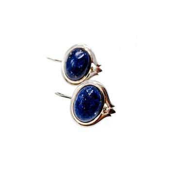 925 Sterling Silver Sodalite Earrings