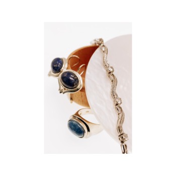 925 Sterling Silver Sodalite Earrings