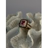 Seta 925 Sterling Silver Gold Plated Spinel Ring Size 10