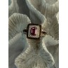 Seta 925 Sterling Silver Gold Plated Spinel Ring Size 10