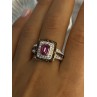 Seta 925 Sterling Silver Gold Plated Spinel Ring Size 10