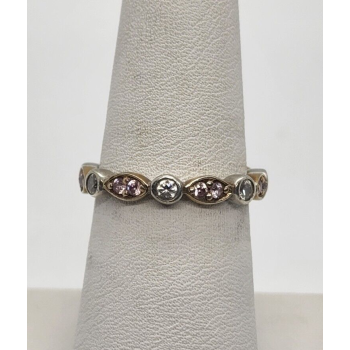 925 Sterling Silver CZ Ring Size 7