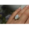 925 Sterling Silver Mother Of Pearl Ring Size 6.5