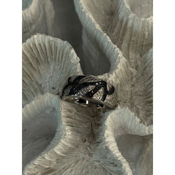 925 Sterling Silver Sapphire Ring Size 7