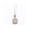 925 Sterling Silver CZ Chain with Pendant