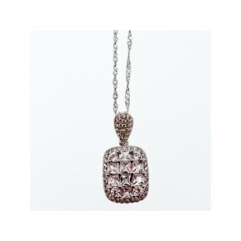 925 Sterling Silver CZ Chain with Pendant