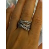 Elegant Design 925 Sterling Silver White Topaz Ring Size 9