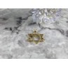 14K YELLOW GOLD STAR OF DAVID PENDANT