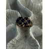 925 Sterling Silver Sapphire & Beryl Ring Size 8
