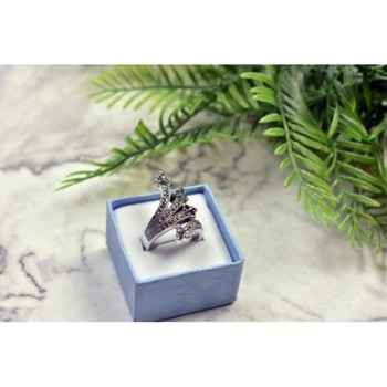 925 Sterling Silver Multi Gemstones Ring Size 7