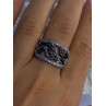 925 Sterling Drop Silver Leaf Design Ring Size 10