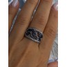 925 Sterling Drop Silver Leaf Design Ring Size 10