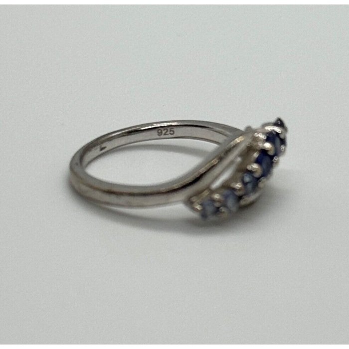 925 Sterling Silver Tourmaline Ring Size 5