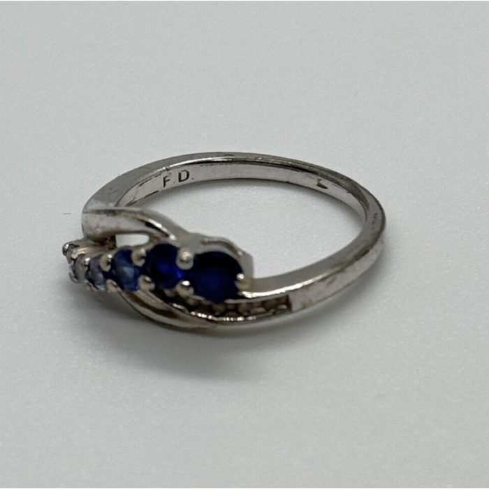 925 Sterling Silver Tourmaline Ring Size 5