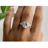 925 Sterling Silver CZ Ring Size 9