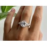 925 Sterling Silver CZ Ring Size 9