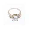 925 Sterling Silver CZ Ring Size 9
