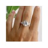 925 Sterling Silver CZ Ring Size 9