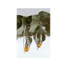 925 Sterling Silver Amber Earrings