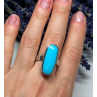 925 STERLING SILVER LARIMAR RING SIZE 8