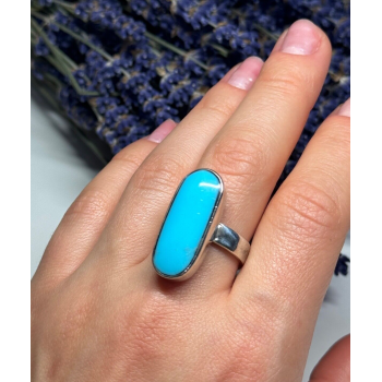 925 STERLING SILVER LARIMAR RING SIZE 8