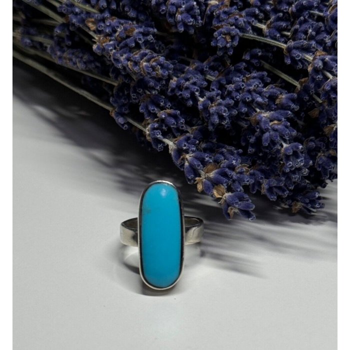 925 STERLING SILVER LARIMAR RING SIZE 8