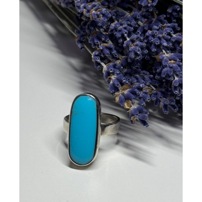 925 STERLING SILVER LARIMAR RING SIZE 8