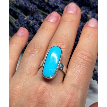 925 STERLING SILVER LARIMAR RING SIZE 8