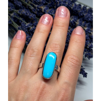 925 STERLING SILVER LARIMAR RING SIZE 8