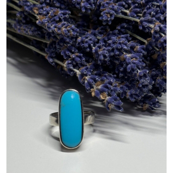 925 STERLING SILVER LARIMAR RING SIZE 8