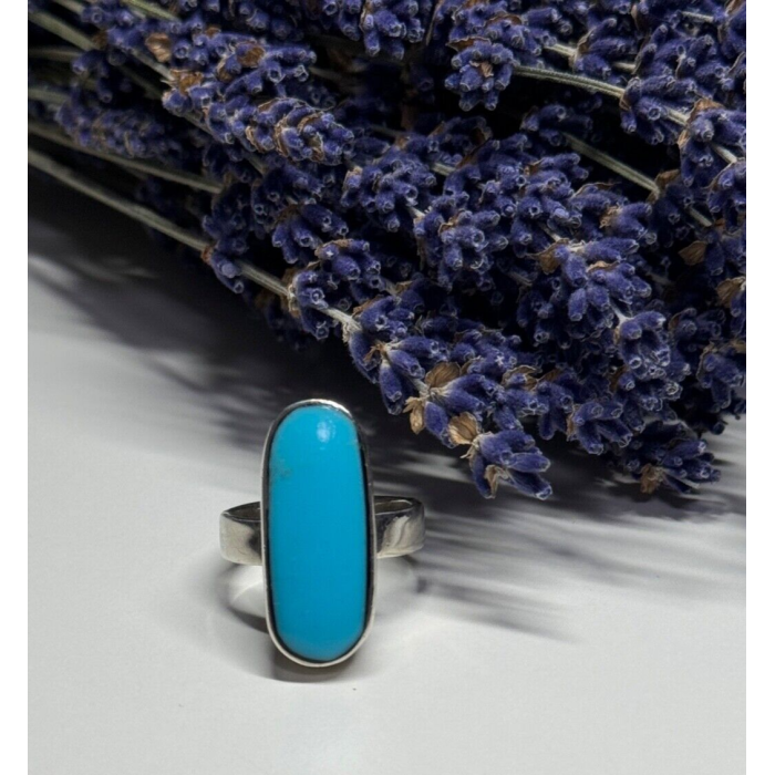 925 STERLING SILVER LARIMAR RING SIZE 8