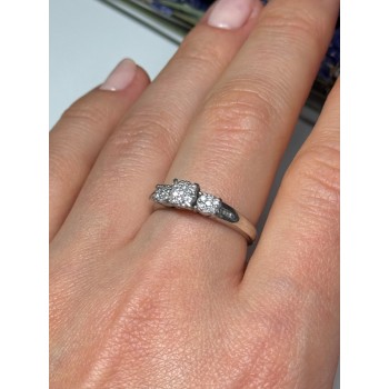 Jtw 925 Sterling Silver Sapphire Ring Size 7