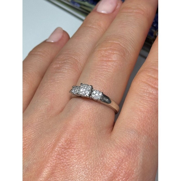 Jtw 925 Sterling Silver Sapphire Ring Size 7