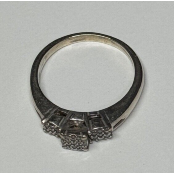 Jtw 925 Sterling Silver Sapphire Ring Size 7