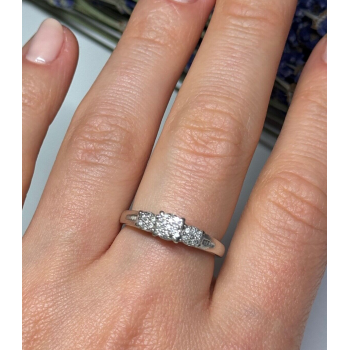 Jtw 925 Sterling Silver Sapphire Ring Size 7