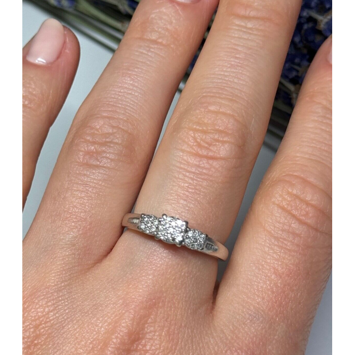 Jtw 925 Sterling Silver Sapphire Ring Size 7