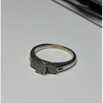 Jtw 925 Sterling Silver Sapphire Ring Size 7