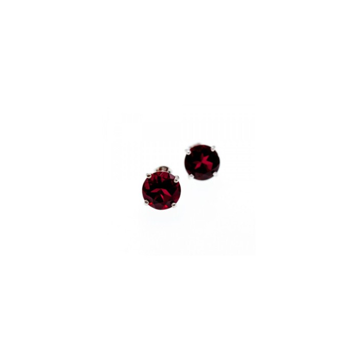 925 STERLING SILVER GARNET EARRINGS