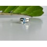 925 Sterling Silver Paraiba Tourmaline Ring Size 8