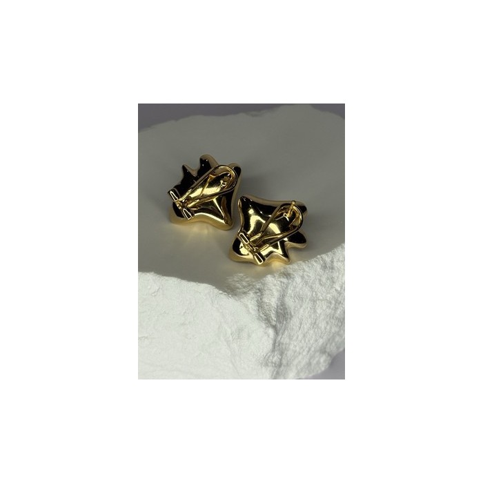 925 STERLING SILVER GOLD PLATED PEARL EARRINGS LENGTH 0.9 INCH