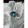 925 Sterling Silver Spinel & Beryl Ring Size 7.5