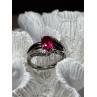 925 Sterling Silver Ruby Ring Size 6